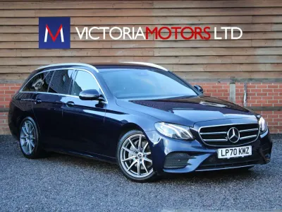 Used Mercedes E200 AMG line 2021 Blue Estate