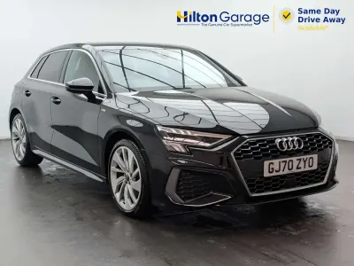 Used Audi A3 Sportback S-Line 150 HP (110 kW) 2020 Black Hatchback