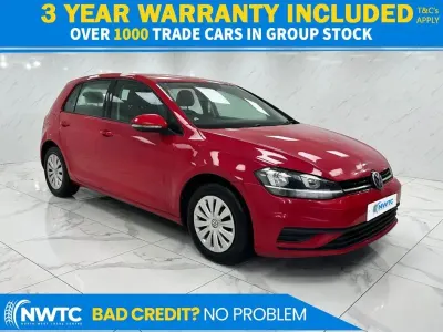 Used VW Golf VII S 125 HP (91 kW) 2017 Red Hatchback