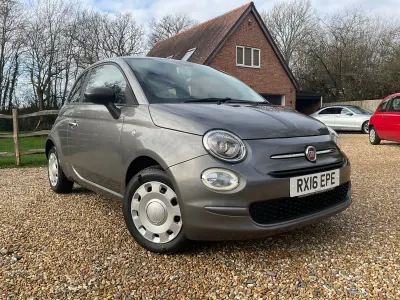 Używany Fiat 500 Pop 69 KM (50 kW) 2016 Szary Hatchback