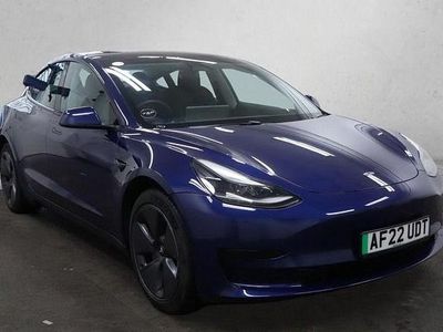 Used Tesla Model 3 Standard Range Plus 177 kW (241 HP) 2022 Blue Sedan