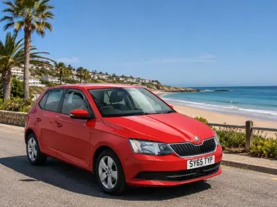 Used Skoda Fabia SE 90 HP (66 kW) 2015 Red Hatchback