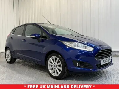 Used Ford Fiesta Titanium 2017 Blue Hatchback