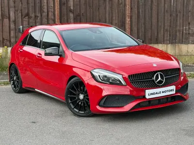Used Mercedes A200 AMG Line Premium 136 HP (100 kW) 2016 Red Hatchback