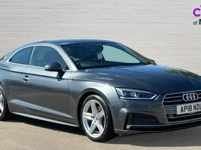 Begagnad Audi A5 S-Line 150 HK (110 kW) 2018 Grå Sportkupé