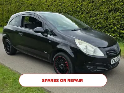 Used Vauxhall Corsa 2008 Black Hatchback