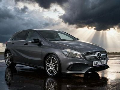 Used Mercedes A200 AMG line 136 HP (100 kW) 2017 Black Hatchback