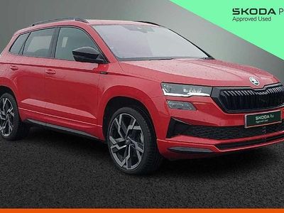 Used Skoda Karoq SportLine 110 HP (80 kW) 2025 Velvet red metallic SUV
