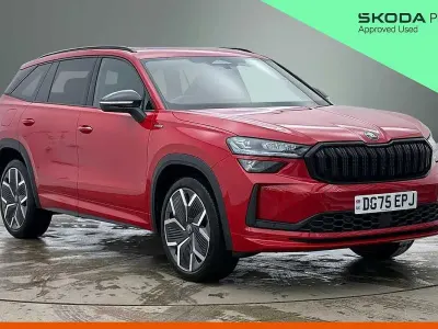 Used Skoda Kodiaq SportLine 150 HP (110 kW) 2025 Velvet red metallic SUV