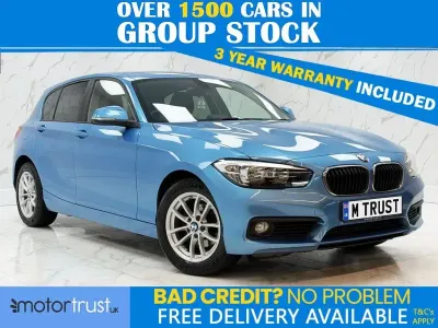 Used BMW 118 Comfort Edition 136 HP (100 kW) 2017 Blue Hatchback