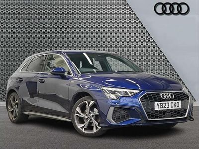 Used Audi A3 S-Line 147 HP (108 kW) 2023 Blue Sedan