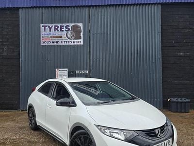 Used Honda Civic Black Edition 2015 White Hatchback