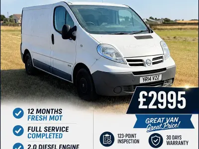 Used Nissan Primastar SE 115 HP (84 kW) 2014 White MPV