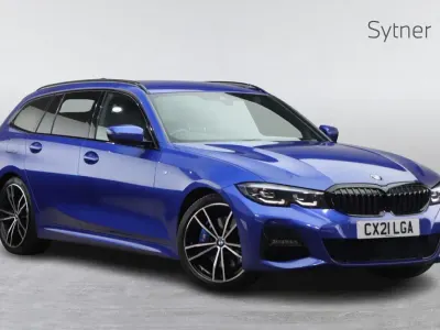 Used BMW 330 M Sport 282 HP (207 kW) 2021 Blue Estate