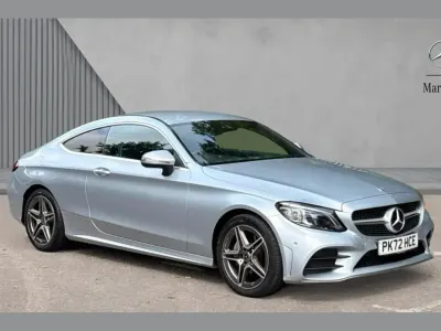 Used Mercedes C200 AMG line 180 HP (132 kW) 2023 Silver Coupe