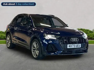 Begagnad Audi Q3 Black Edition 187 HK (137 kW) 2023 Blå SUV