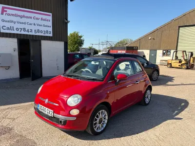 Używany Fiat 500 Lounge 100 KM (73 kW) 2010 Czerwony Kabriolet