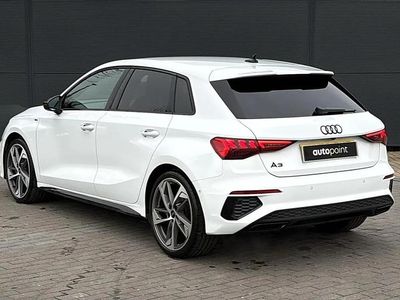 Used Audi A3 Black Edition 147 HP (108 kW) 2023 White Sedan