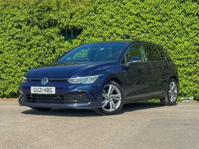 Used VW Golf VII R-line 150 HP (110 kW) 2021 Blue Hatchback