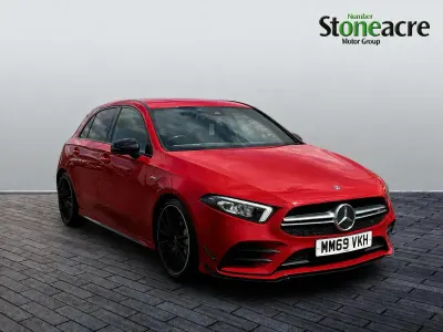 Used Mercedes A35 AMG Executive 301 HP (221 kW) 2019 Red Hatchback