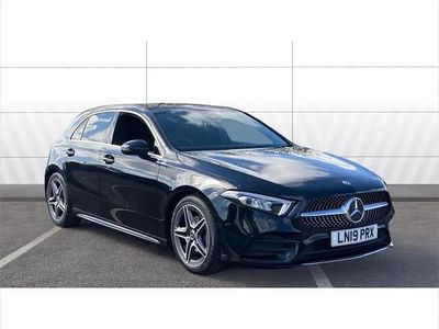 Used Mercedes A200 AMG line 163 HP (119 kW) 2019 Black Hatchback