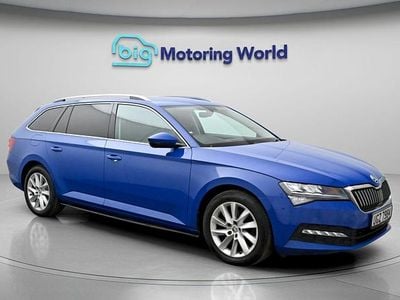 Used Skoda Superb SE 150 HP (110 kW) 2021 Blue Estate