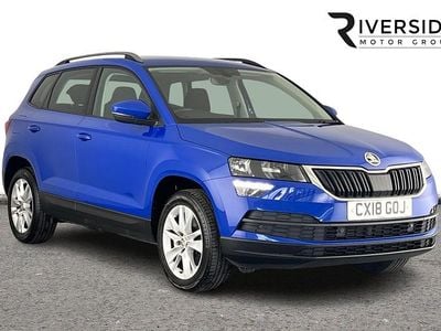 Used Skoda Karoq SE Technology 115 HP (84 kW) 2018 Blue SUV