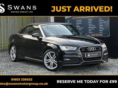 Used Audi A3 Cabriolet S-Line 2015 Black Cabriolet