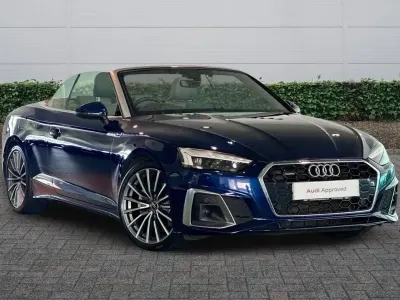 Used Audi A5 Cabriolet S-Line 200 HP (147 kW) 2022 Blue Cabriolet