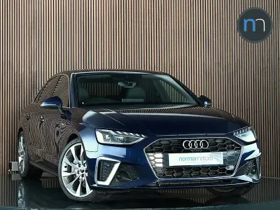 Used Audi A4 S-Line 204 HP (150 kW) 2023 Blue Sedan