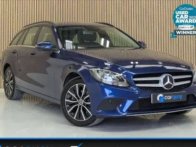 Used Mercedes C220 SE 194 HP (142 kW) 2018 Blue Estate