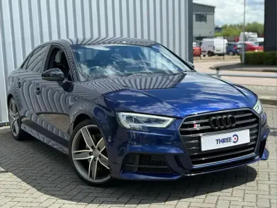 Used Audi A3 Black Edition 306 HP (225 kW) 2018 Blue Sedan