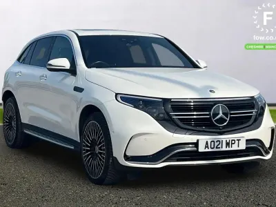 Used Mercedes EQC400 AMG Line Premium 300 kW (408 HP) 2021 White SUV