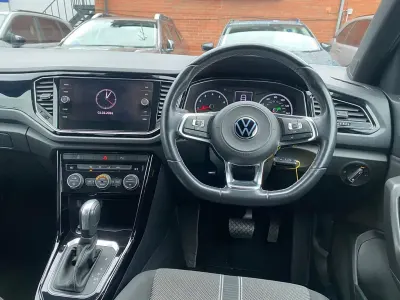Begagnad VW T-Roc Black Edition 150 HK (110 kW) 2021 Blå SUV