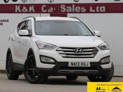 White Used 2013 Hyundai Santa Fe Premium SUV | £6,295 (Fair price)