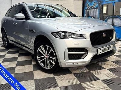 Silver Used 2018 Jaguar F-Pace R-Sport SUV | £16,500 (Fair price)