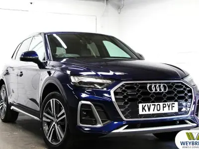 Used Audi Q5 S-Line 265 HP (194 kW) 2020 Navarra blue SUV