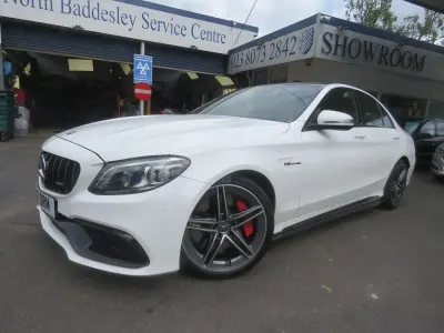 Used Mercedes C63 AMG AMG 2019 White Sedan