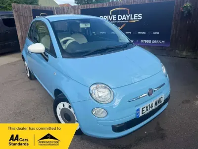 Used Fiat 500 69 HP (50 kW) 2014 Blue Hatchback