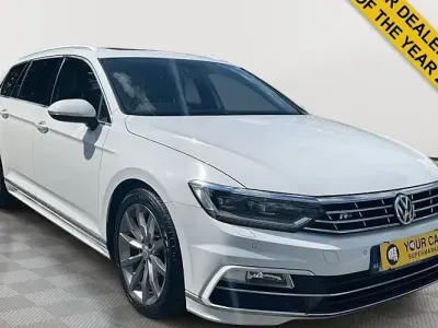 Used VW Passat R-line 150 HP (110 kW) 2018 White Estate