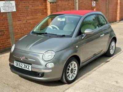 Begagnad Fiat 500C Lounge 69 HK (50 kW) 2013 Grå Cab