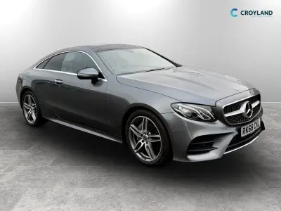Used Mercedes E220 AMG Line Premium 194 HP (142 kW) 2018 Grey Coupe