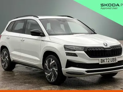 Używany Skoda Karoq SportLine 110 KM (80 kW) 2022 Biały SUV