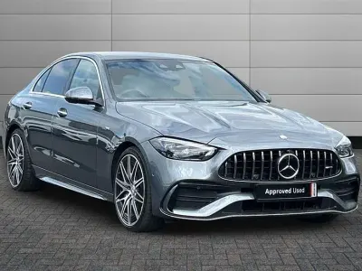 Begagnad Mercedes C43 AMG Premium Plus 408 HK (300 kW) 2023 Grå Sedan