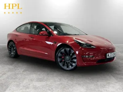 Used Tesla Model 3 Performance 461 kW (627 HP) 2023 Red Sedan