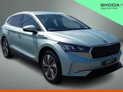 Used Skoda Enyaq iV Suite 147 kW (200 HP) 2022 Arctic silver metallic SUV