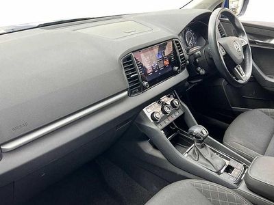 Used Skoda Karoq SE Technology 150 HP (110 kW) 2020 Race blue metallic SUV