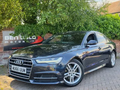 Used Audi A6 S-Line 190 HP (139 kW) 2016 Blue Sedan