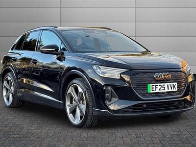 Black Used 2025 Audi Q4 e-tron Black Edition SUV | £35,850 (Fair price)