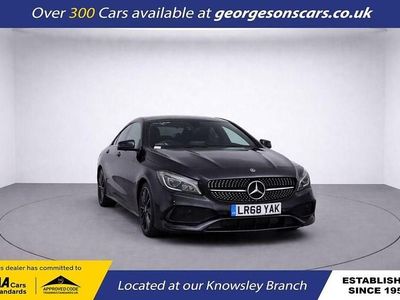 Used Mercedes CLA220 AMG line 170 HP (125 kW) 2018 Black Sedan